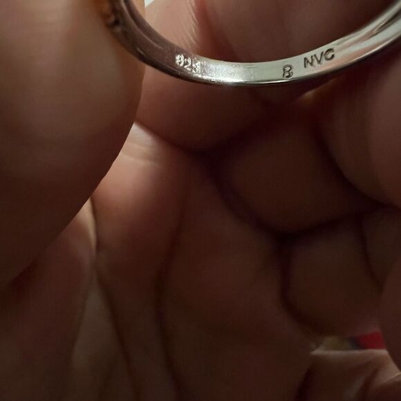 Sterling Silver Nataliya V. Collister's NVC Topaz Ring Sz 8 - Picture 8 of 9